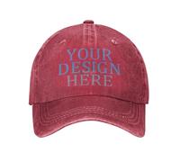 DOHXQM Custom Hat Design Your Own, Personalized Classic Hats for Men and Women,Personalised Baseball Cap Design Your caps Add You own Design Add Your Text Logo Photo Custom Hats Design