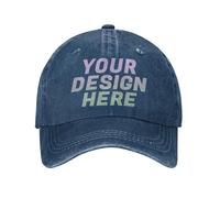 DOHXQM Custom Hat Design Your Own, Personalized Classic Hats for Men and Women,Personalised Baseball Cap Design Your caps Add You own Design Add Your Text Logo Photo Custom Hats Design
