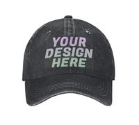 DOHXQM Custom Hat Design Your Own, Personalized Classic Hats for Men and Women,Personalised Baseball Cap Design Your caps Add You own Design Add Your Text Logo Photo Custom Hats Design