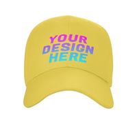 DOHXQM Custom Hat Design Your Own, Personalized Classic Hats for Men and Women,Personalised Baseball Cap Design Your caps Add You own Design Add Your Text Logo Photo Custom Hats Design