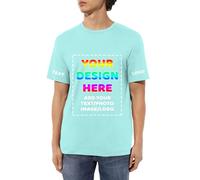 DOHXQM Custom Unisex T-Shirt Personalised Name, Gift for Him & Her - Unique Customizable Shirt for Men & Women T Shirts Create Your Own Custom Personalised T Shirt Any Photo Any Text