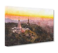 Doi Inthanon Ban Luang Thailand Canvas Print | Gallery Wrapped 30mm Frame Wall Art | 20x14 inches | Ready to Hang | Modern Picture | Living Room Bedroom Lounge Office