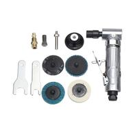 DOICAH Compressed Air Grinder, 90° Rod Grinder, 1/4 Inch MBSP Air Inlet Angle Grinder with 2 Inch Grinding Disc, Compressed Air Drop Grinder with Adjustable Chuck for Grinding and Polishing