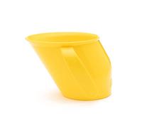Doidy Cup, 3 Months +, Baby & Toddler First Open Beaker, Unique Slanted Design for Training & Learning to Drink, weaning Essentials for Milk & Water (Trainer Cup, Yellow)