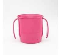 Doidy Cup, 3 Months +, Baby & Toddler First Open Cup, Ergonomic Slanted Design for Training & Learning to Drink, weaning Essentials for Milk & Water (Cerise Pink)