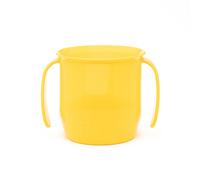 Doidy Cup, 3 Months +, Baby & Toddler First Open Cup, Ergonomic Slanted Design for Training & Learning to Drink, weaning Essentials for Milk & Water (Yellow)