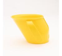 Doidy Cup, 3 Months +, Baby & Toddler First Open Cup, Ergonomic Slanted Design for Training & Learning to Drink, weaning Essentials for Milk & Water (Yellow)