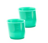Doidy Mini Feeding Cup 50ml Pack of 2, Bottle Alternative for Newborn and Infant 0months+ (MiniCup Twin, Turquoise)