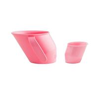 Doidy Trainer Cup and Feeding Cup Pack, Bottle Alternatives for Newborn and Infant 0months+ (Cup + MiniCup, Pink)