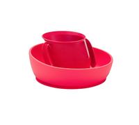 Doidy Trainer Cup and Weaning Bowl Set, for Baby 3months+ Mealtime (Cup + Bowl, Red)