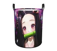 Doiicoon Anime Laundry Basket for Children's Room, Foldable Laundry Basket Waterproof Laundry Bag with Handle (A1, S)