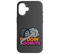 Doin' Donuts Car Drag Racing Drifting Tire Smoke Funny Gift Case for iPhone 16