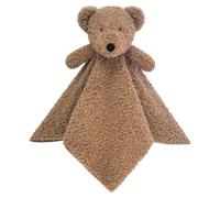 Doindute Baby Dark Brown Teddy Bear Soft Stuffed Animal Security Blanket, Plush Bear Character Lovey Blanket, Baby Shower/Nursery Gift, Newborn Infant Toddler Snuggle Blankie for Boys Girls, 18 Inches