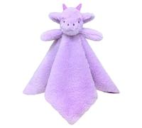 Doindute Baby Purple Dragon Soft Stuffed Animal Security Blanket, Plush Dinosaur Character Lovey Blanket, Baby Shower/Nursery Gift, Cuddly Newborn, Infant, Toddler Snuggle Blankie for Girls Boys, 14"