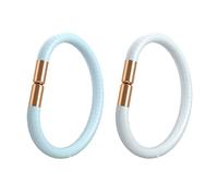 DOINEUFL 2PCS Mosquito Repellent Bracelet - Magnetic Design + Refillable 12 Essential Oil Sticks, Mosquito Bands Ideal for Adults & Kids, Waterproof Silicone Repellent Bracelet for Outdoor&Indoor