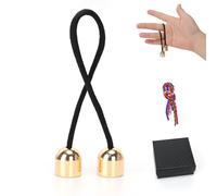 DOINEUFL Begleri Fidget Toys, EDC Anxiety Relief for Adults & Kids, Begleri Fidget Spinner Balls Sensory Toys Suitable ADHD Exercise Attention (Copper bell)