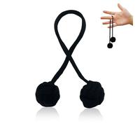 DOINEUFL Begleri Fidget Toys, EDC Anxiety Relief for Adults & Kids, Begleri Fidget Spinner Balls Sensory Toys Suitable ADHD Exercise Attention (Black)