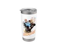 Doing 4 in A 3 Funny Grandma Mobility Scooter Humor Wild Stainless Steel Insulated Tumbler