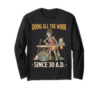 Doing All the Work Sarcasm Bible Verse History Martha Long Sleeve T-Shirt