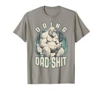 Doing Dad Shit Funny Fathers Day Gorilla Toilet Vintage T-Shirt