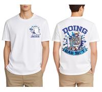 Doing Dad Shit Shirt Dad Joke Skeleton Halloween Funny Father's Day T-Shirt White