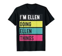 Doing Ellen Things Funny Personalized Names Retro T-Shirt