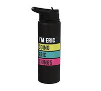 Doing Eric Things Funny Personalized Names Retro Stainless Steel Insulated Water Bottle