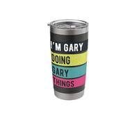 Doing Gary Things Funny Personalized Names Retro Stainless Steel Insulated Tumbler