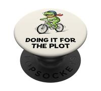 Doing It For The Plot Frog Funny Gen Z Meme Trending Slang PopSockets Adhesive PopGrip