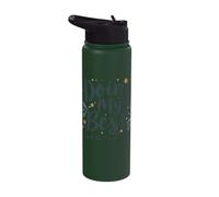 Doing My Best and That's Enough Floral Quote Stainless Steel Insulated Water Bottle