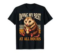 Doing My Best At All Hours Sleepy Opossum Value Graphic T-Shirt