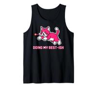 Doing My Best-ISH Funny Meme Kitten Laser Pointer Retro Tank Top