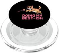 DOING MY BEST-ISH Funny Pixel Cat Meme Quirky PopSockets PopGrip for MagSafe