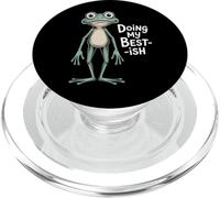 Doing My Bestish Frog Funny Burnout Exhausted Trying PopSockets PopGrip for MagSafe