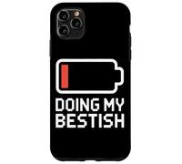 DOING MY BESTISH Low Battery Icon Sarcastic Meme Case for iPhone 11 Pro Max