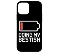 DOING MY BESTISH Low Battery Icon Sarcastic Meme Case for iPhone 12 mini