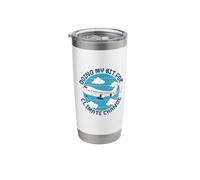 Doing My Bit for Climate Change, Airplane Plane Flying Funny Stainless Steel Insulated Tumbler