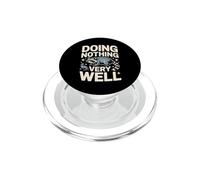 Doing Nothing Very Well Raccoon Funny Mood PopSockets PopGrip for MagSafe