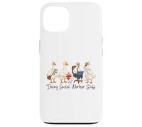 Doing Social Worker Stuff Funny Goose Social Work Case for iPhone 13