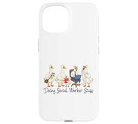 Doing Social Worker Stuff Funny Goose Social Work Case for iPhone 15