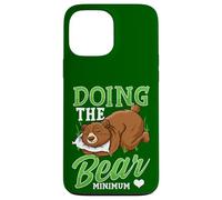 Doing The Bear Minimum Cute Sleeping Bear Case for iPhone 13 Pro Max