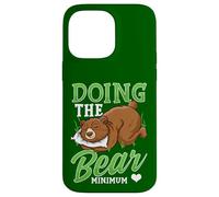 Doing The Bear Minimum Cute Sleeping Bear Case for iPhone 14 Pro Max