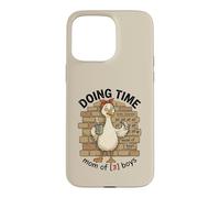 Doing Time Mom Of 3 Boys Goose Fun Mama Life Parenting Humor Case for iPhone 15 Pro Max