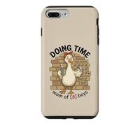 Doing Time Mom Of 3 Boys Goose Fun Mama Life Parenting Humor Case for iPhone 7 Plus/8 Plus