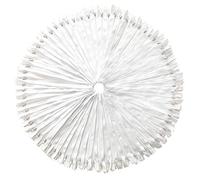 DOITEM 100pcs 20cm/8 Inch Multicolor Nylon Coil Zippers for Sewing and Crafts, White