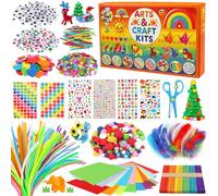 DOITEM 1800+Pcs Craft Kits for Kids, 3-9 Years Old Boy Girl Gifts Arts and Crafts for Boys Girls Toys The Craft Kids Birthday Presents Easter Gifts Easter Crafts