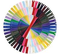 DOITEM 20cm/8 Inch 40cm/16Inch 60cm/24Inch Multicolor Nylon Coil Zippers for Sewing and Crafts 24 Colors, 72PCS