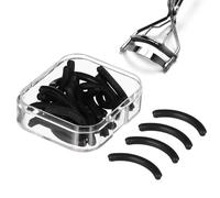 DOITOOL 1 Box Eyelash Curler Silicone Cushions Replacement Pads Black Silicone Plastic Good Protection to Eyelids No Hurt to Eyelashes Suitable for Classmates Friends