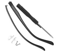 DOITOOL 1 Pair Glasses Replacement Temple Tr90 Spectacle Arms Universal Design Comfortable to Wear Black Fashion Accessory for Sunglasses