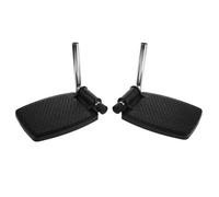 DOITOOL 1 Pair Universal Wheelchair Footrests Replacement Footplate Made of Sturdy Abs and Metal, Easy to Clean Foot Support for Mobility Scooter and Wheelchair, for Elderly Users Daily